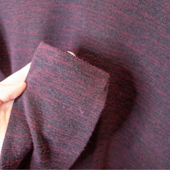 Rag & Bone Womens Size Small Oversized V Neck Sweater in Burgundy Colorblock - Picture 9 of 11